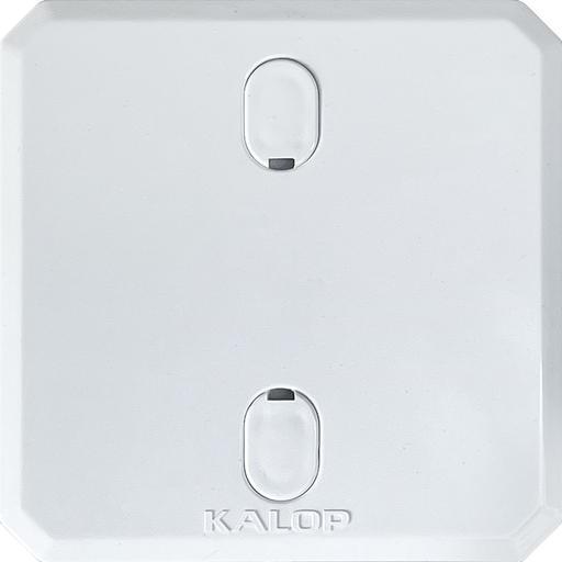 [KD02123] Tapa ciega pvc mignon blanca - Kalop