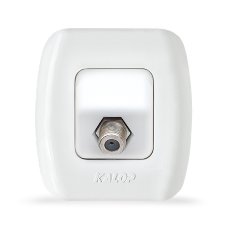 [KS39655] LLAVE SUPERFICIE TEKNA 1 TOMA TV - KALOP