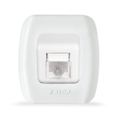 [KS39659] LLAVE SUPERFICIE TEKNA 1 TOMA RJ45 - KALOP