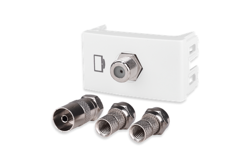 [KL40295] MODULO TOMA COAXIL 3 FICHAS BLANCO - KALOP