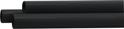 [KL05033] BL Caño PVC 25mm Semipesado negro por metro Kalop