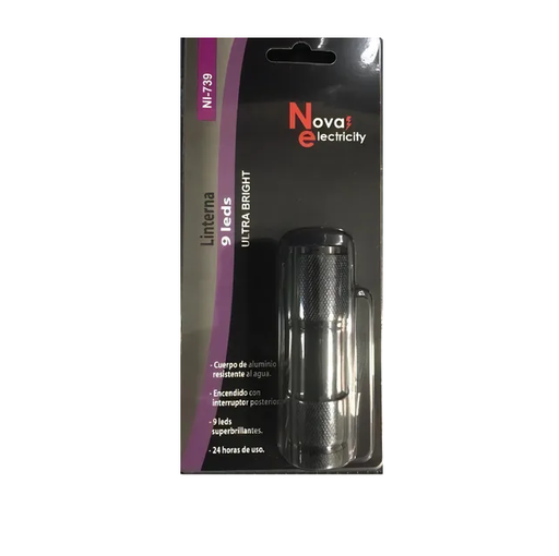 [NI-739] LINTERNA 9 LED.- NOVA