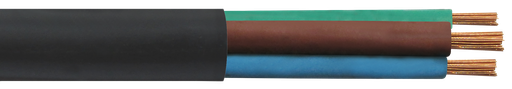 [KL22410XM] Cable Taller 3x0,75 negro X metro Kalop