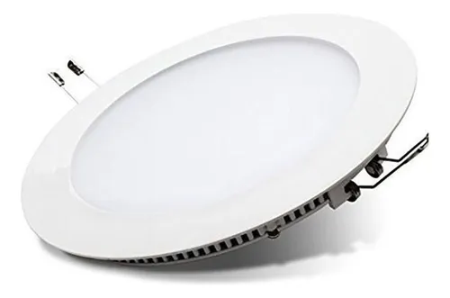 [NPER18WW] Plafón embutir redondo negro 18w cálido Macroled