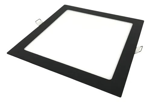 [NPEC24WW] Plafón embutir cuadrado negro 24w cálido Macroled