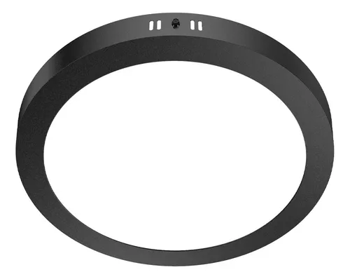 [NPR12WW] Plafón aplicar redondo negro 12w cálido Macroled