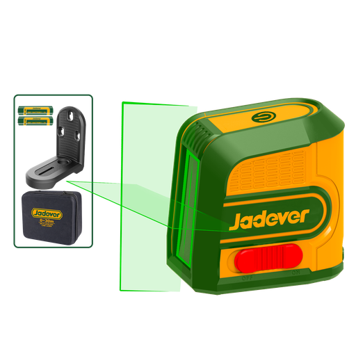 [JDLE2M03] Nivel laser verde rango trabajo 0~30m precisión ± a 2 pilas aa soporte magn. Jadever