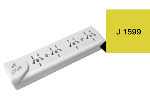 [J-1599] Zapatilla multiple 4 tomas s/ cable star 