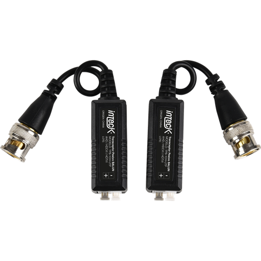 [TPB-1CH-UTP] KIT DE TRANSCEPTORES PASIVOS (BALUNS) PARA 1CH VIDEO ANALÓGICO. FORMATOS AHD/HDCVI/HDTVI CON CABLE UTP CAT5E/CAT6. SOPORTE DE 720P A 8 MPX PROTECCIÓN INTEGRADA CONTRA SOBRETENSIONES Y TRANSITORIOS INTECK 