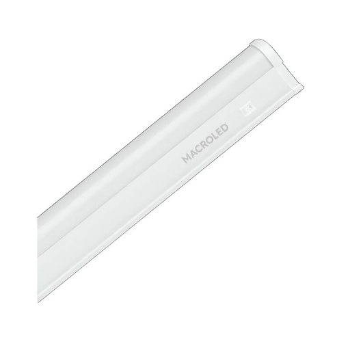 [T5-30-5W-CW] LISTON LED T5 PVC INTERCONECTABLE CON INTERRUPTOR FRIO 5W MACROLED 