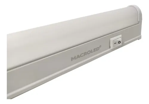 [T5-90-13W-WW] LISTON LED T5 PVC INTERCONECTABLE CON INTERRUPTOR CALIDO 13W MACROLED  