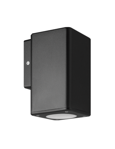 [AECN-X1] Artefacto Aplicar Exterior Cuadrado Negro Unidireccional 9W Macroled