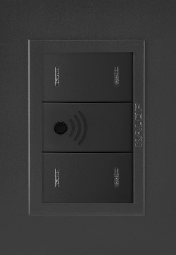 [KS40944] LLAVE ZEN NEGRO 2 PUNTO WIFI 2 SALIDA- KALOP     