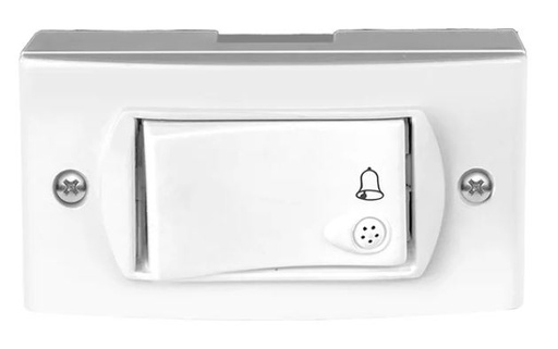 [JL50402/2] Línea Superficie armada 1 punto pulsador blanco - Jeluz