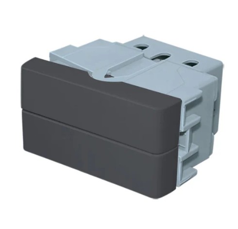 [JL30035] Módulo Verona punto doble 1 int. simple + 1 int. combinado gris - Jeluz