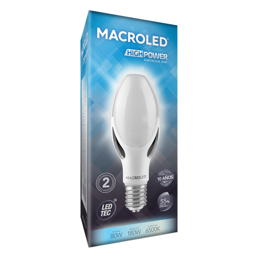 [BTM-80CW] Bulbón 80w Magnolia frío E40 Macroled
